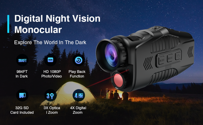 monóculo de la visión nocturna