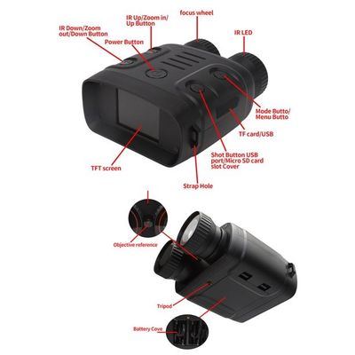 42MP Digital Infrared Night Vision Binoculars For Hunting Travel Surveillance
